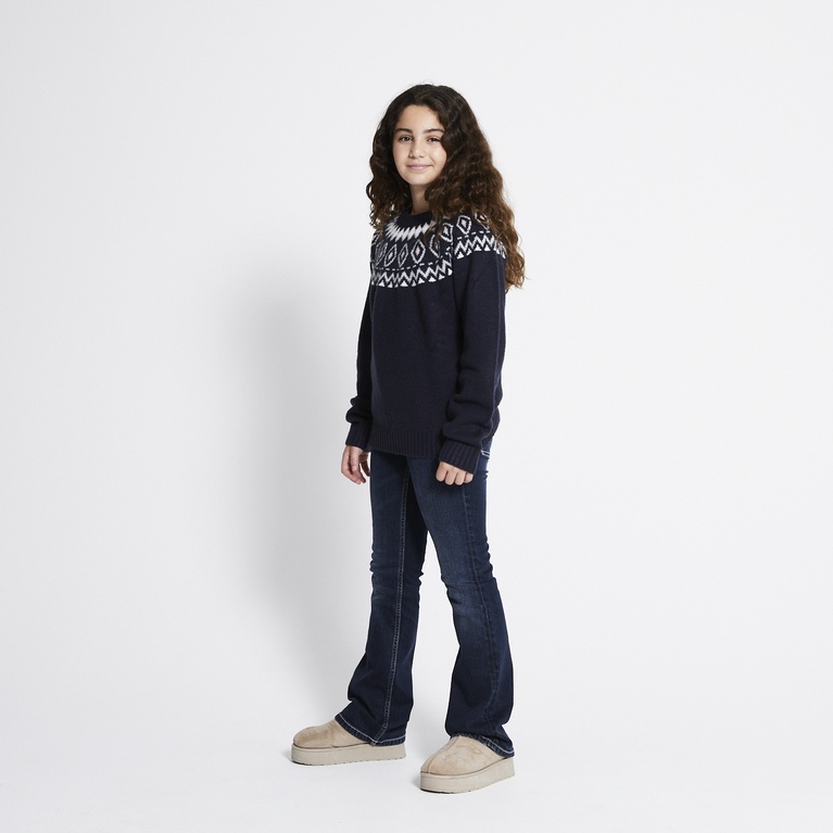 Pattern knit sweater "Britta star"